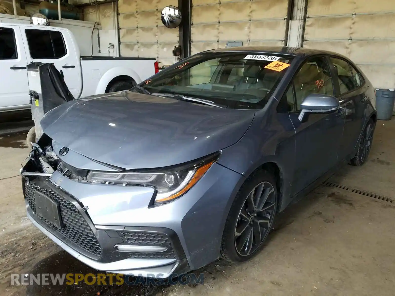 2 Photograph of a damaged car JTDS4RCE0LJ047844 TOYOTA COROLLA 2020