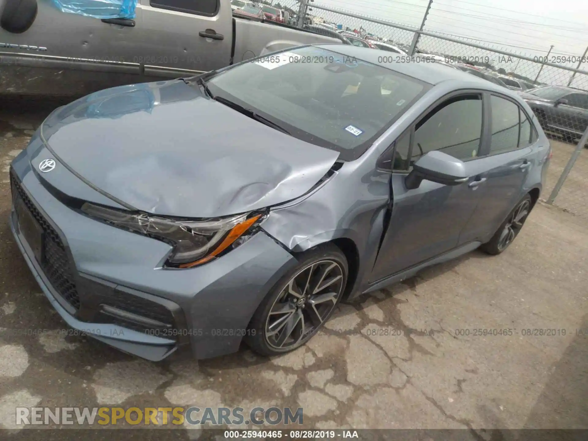 2 Photograph of a damaged car JTDS4RCE1LJ012231 TOYOTA COROLLA 2020