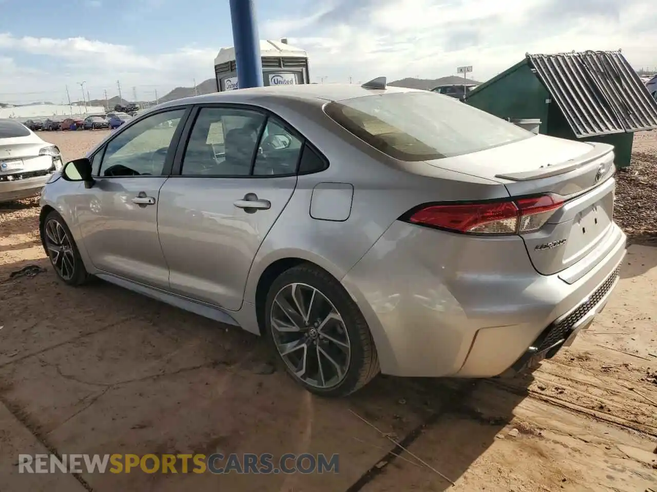 2 Photograph of a damaged car JTDS4RCE1LJ016750 TOYOTA COROLLA 2020