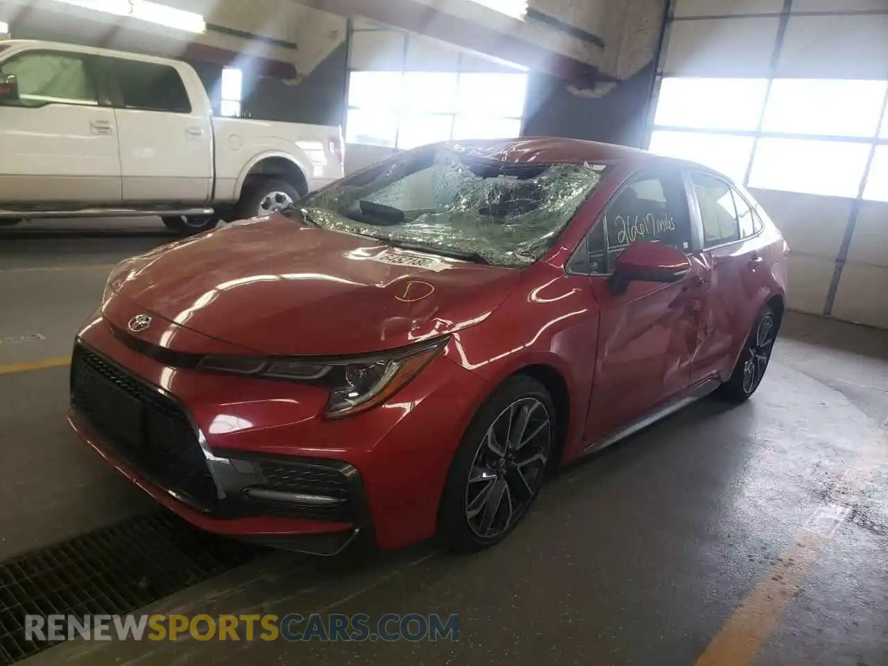 2 Photograph of a damaged car JTDS4RCE1LJ020152 TOYOTA COROLLA 2020