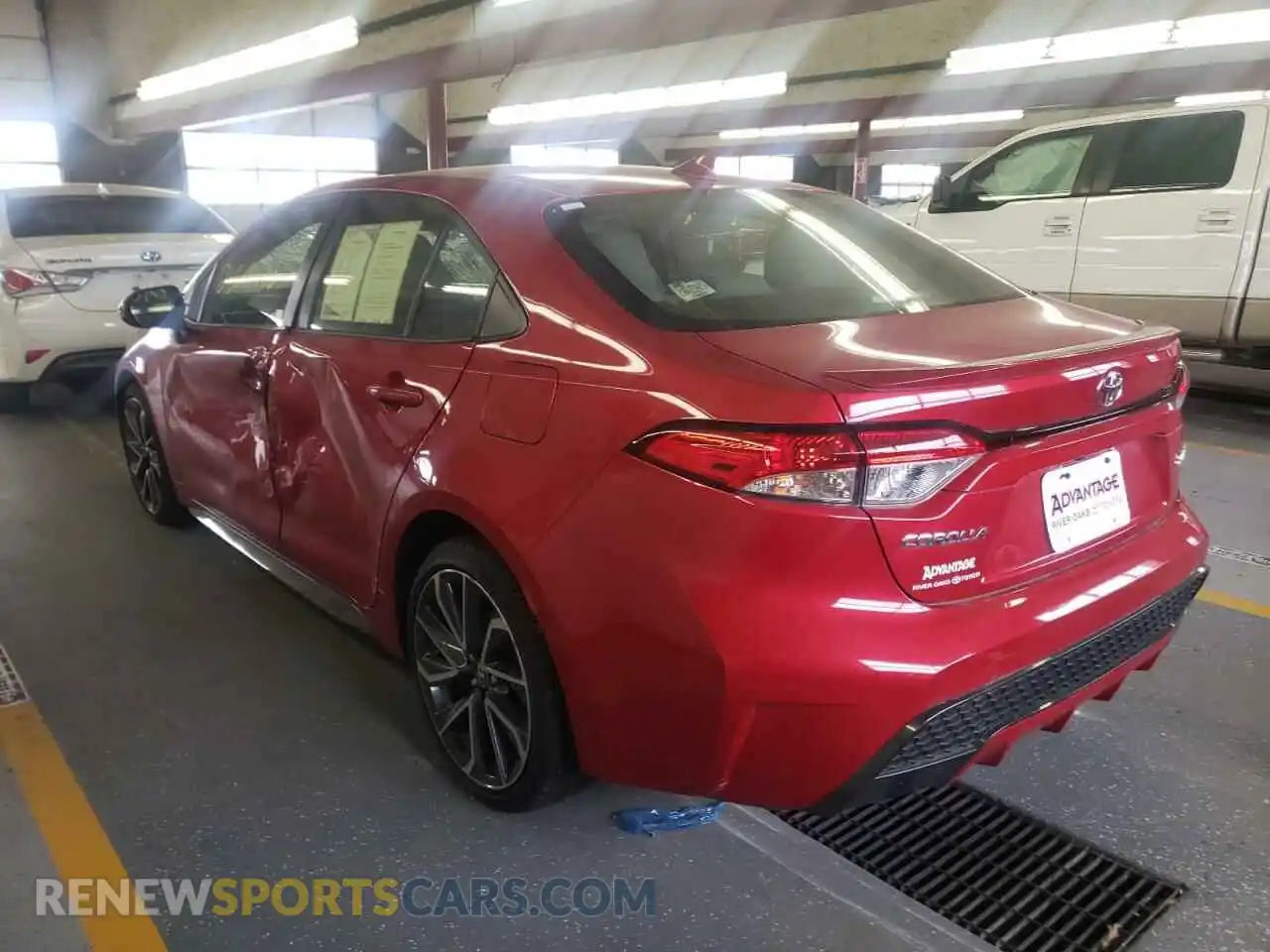 3 Photograph of a damaged car JTDS4RCE1LJ020152 TOYOTA COROLLA 2020