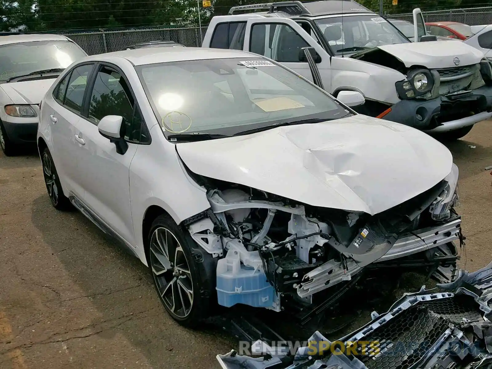 1 Photograph of a damaged car JTDS4RCE1LJ022872 TOYOTA COROLLA 2020