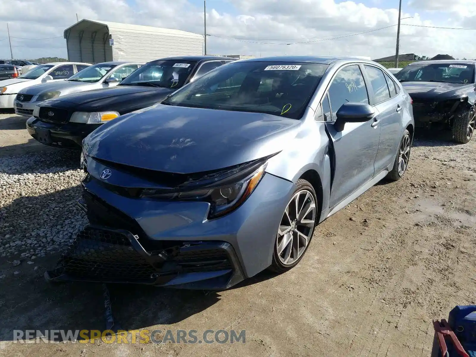 2 Photograph of a damaged car JTDS4RCE1LJ026680 TOYOTA COROLLA 2020
