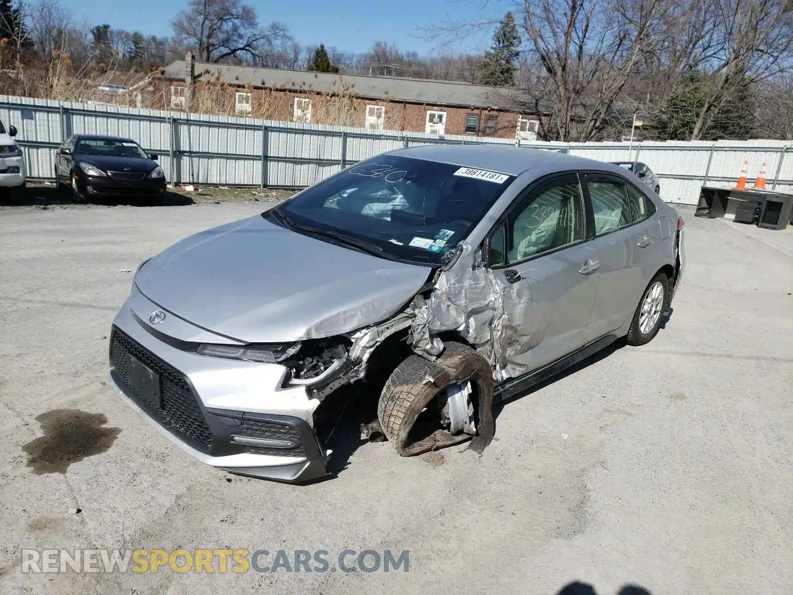 2 Фотография поврежденного автомобиля JTDS4RCE1LJ033385 TOYOTA COROLLA 2020