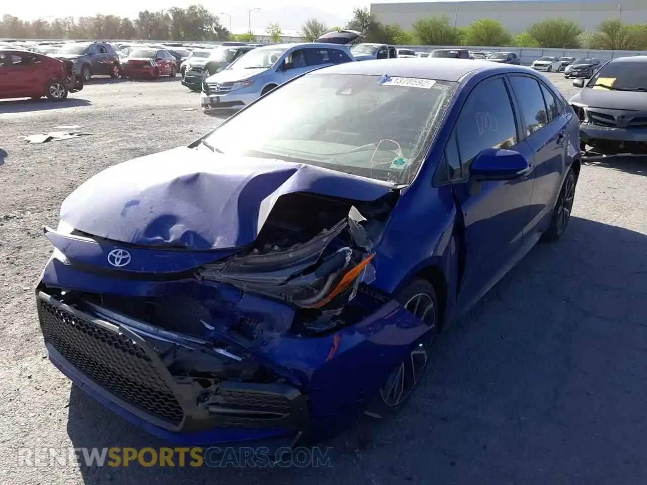 2 Photograph of a damaged car JTDS4RCE1LJ034908 TOYOTA COROLLA 2020