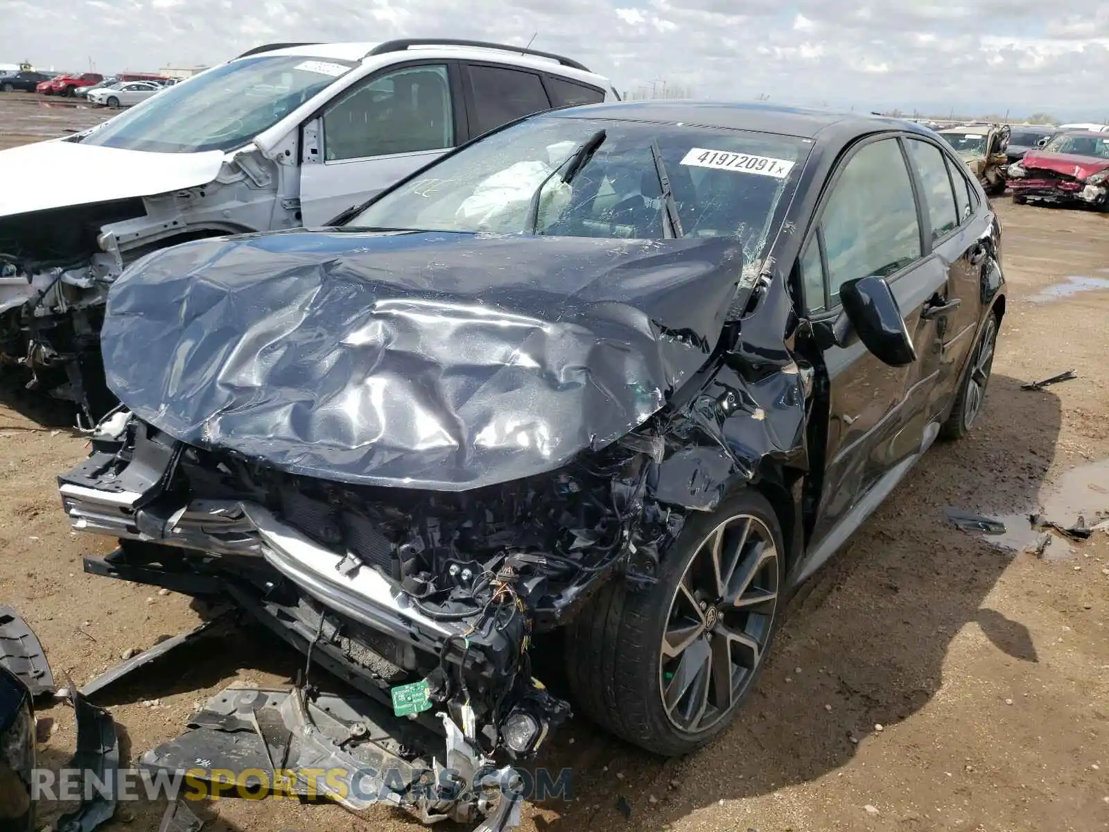 2 Photograph of a damaged car JTDS4RCE1LJ042992 TOYOTA COROLLA 2020