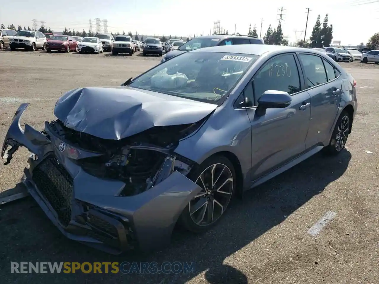 2 Фотография поврежденного автомобиля JTDS4RCE1LJ047383 TOYOTA COROLLA 2020