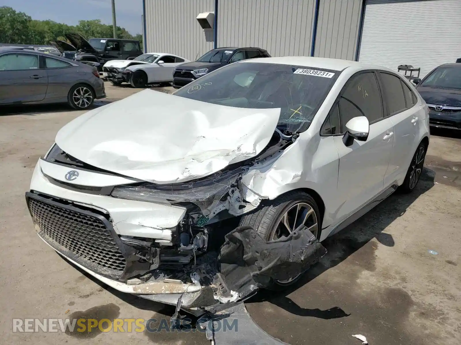 2 Photograph of a damaged car JTDS4RCE2LJ000640 TOYOTA COROLLA 2020