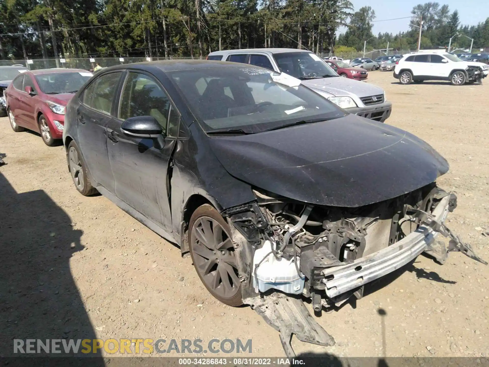 1 fotografías del automóvil dañado JTDS4RCE2LJ001951 TOYOTA COROLLA 2020
