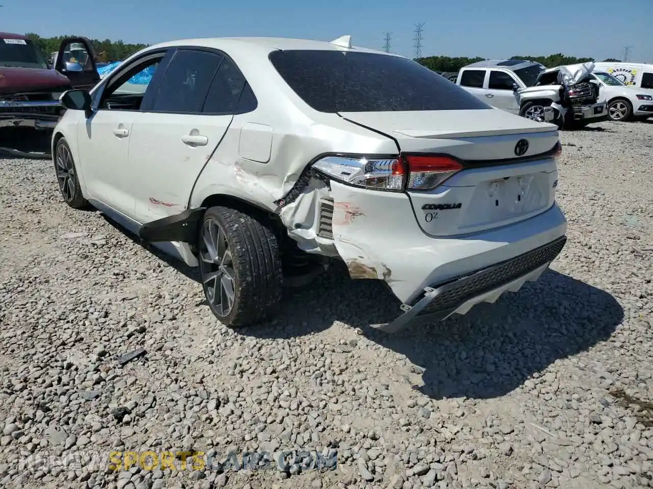 3 Photograph of a damaged car JTDS4RCE2LJ006115 TOYOTA COROLLA 2020