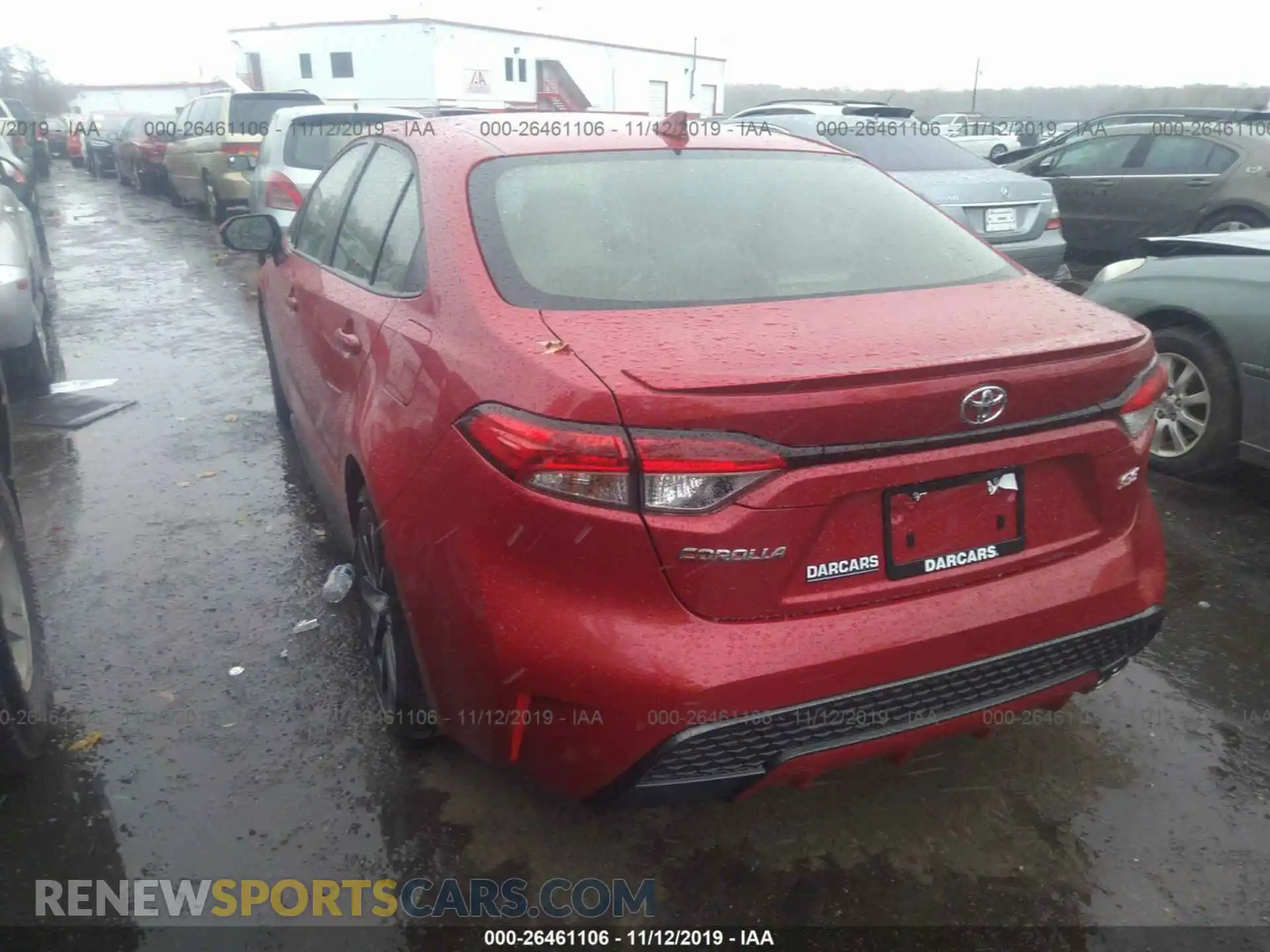 3 Photograph of a damaged car JTDS4RCE2LJ010133 TOYOTA COROLLA 2020
