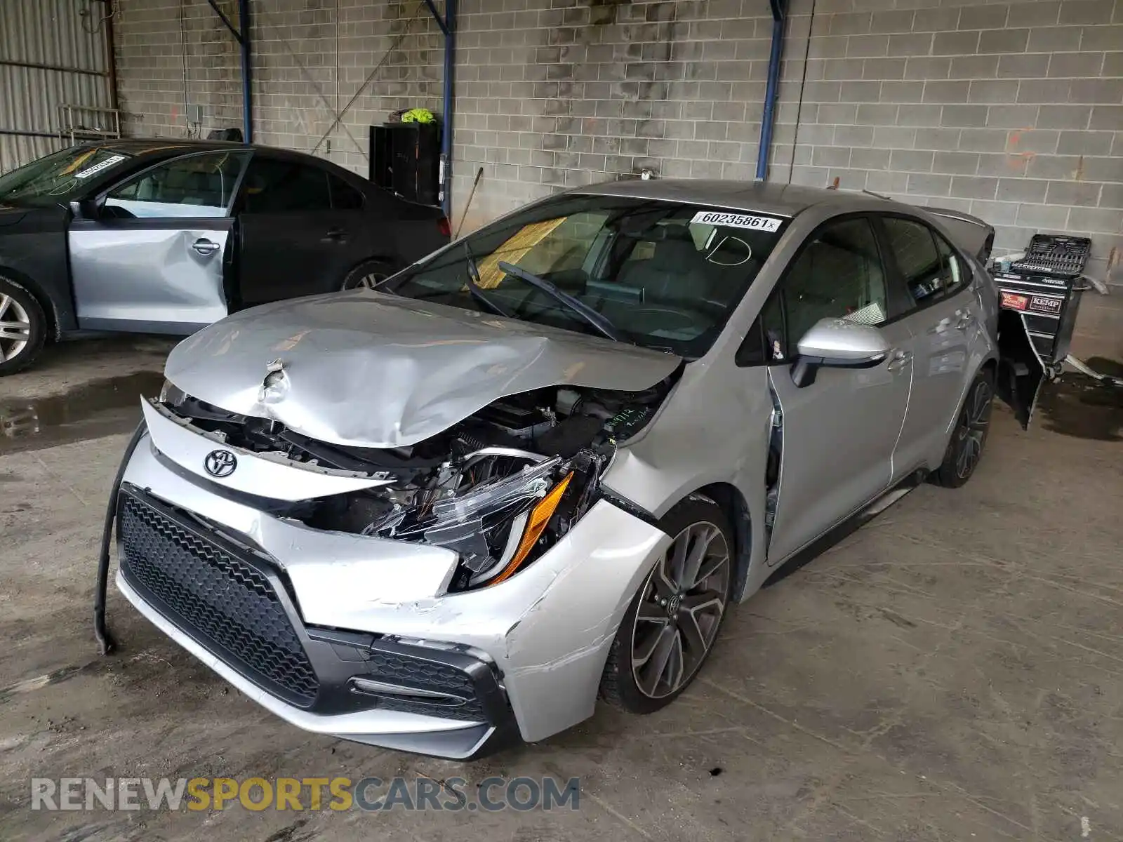 2 Photograph of a damaged car JTDS4RCE2LJ011184 TOYOTA COROLLA 2020