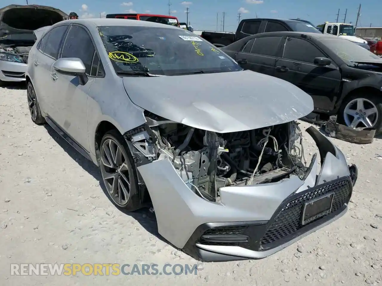 1 Photograph of a damaged car JTDS4RCE2LJ014733 TOYOTA COROLLA 2020