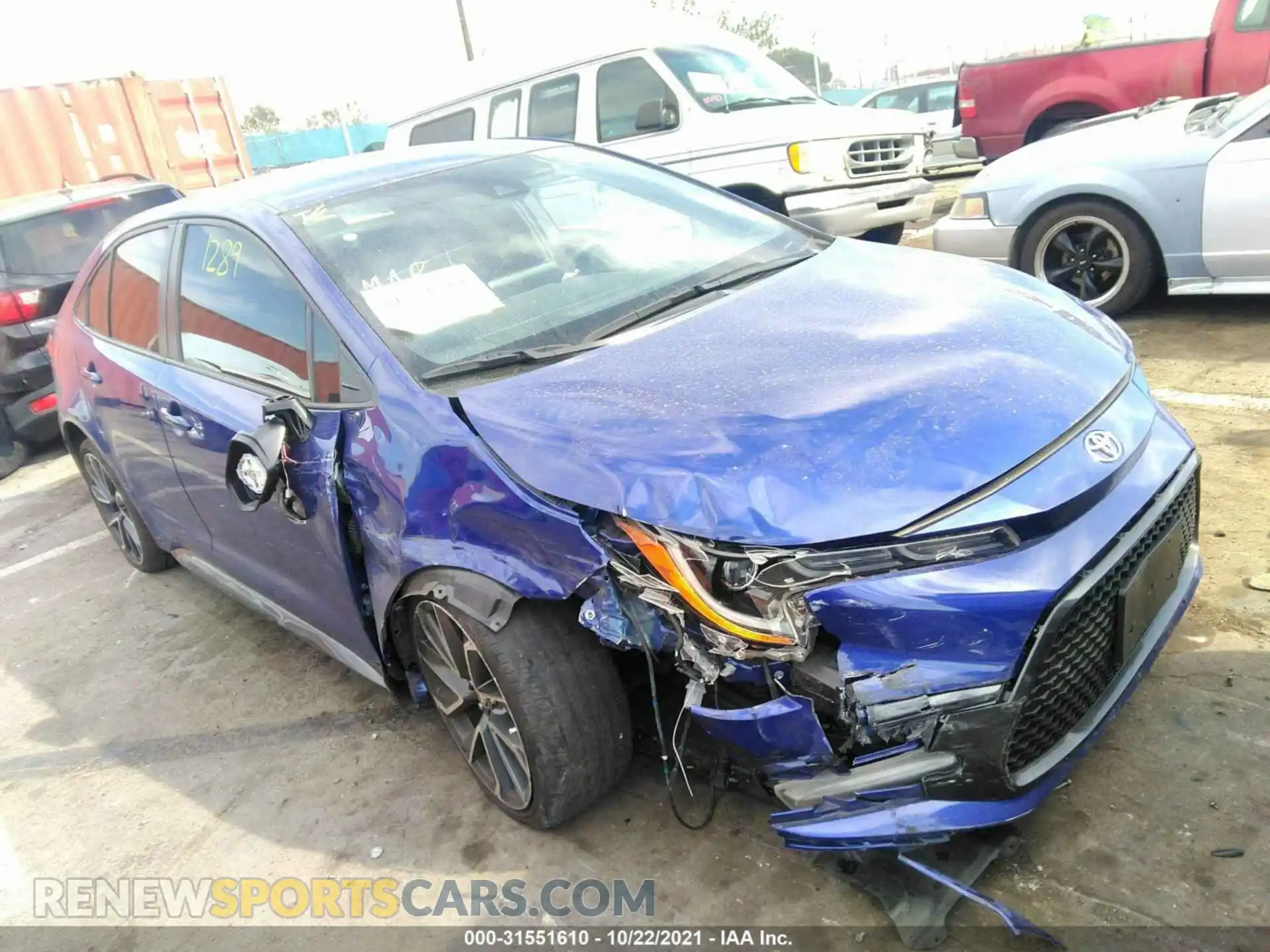 1 Photograph of a damaged car JTDS4RCE2LJ015736 TOYOTA COROLLA 2020