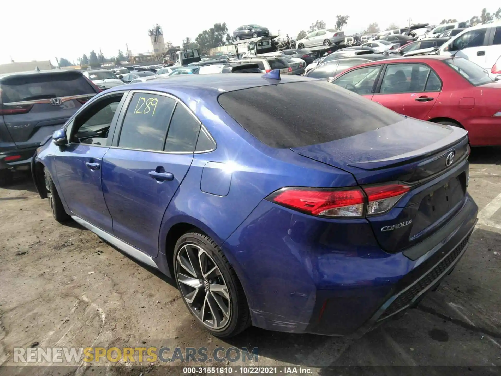 3 Photograph of a damaged car JTDS4RCE2LJ015736 TOYOTA COROLLA 2020