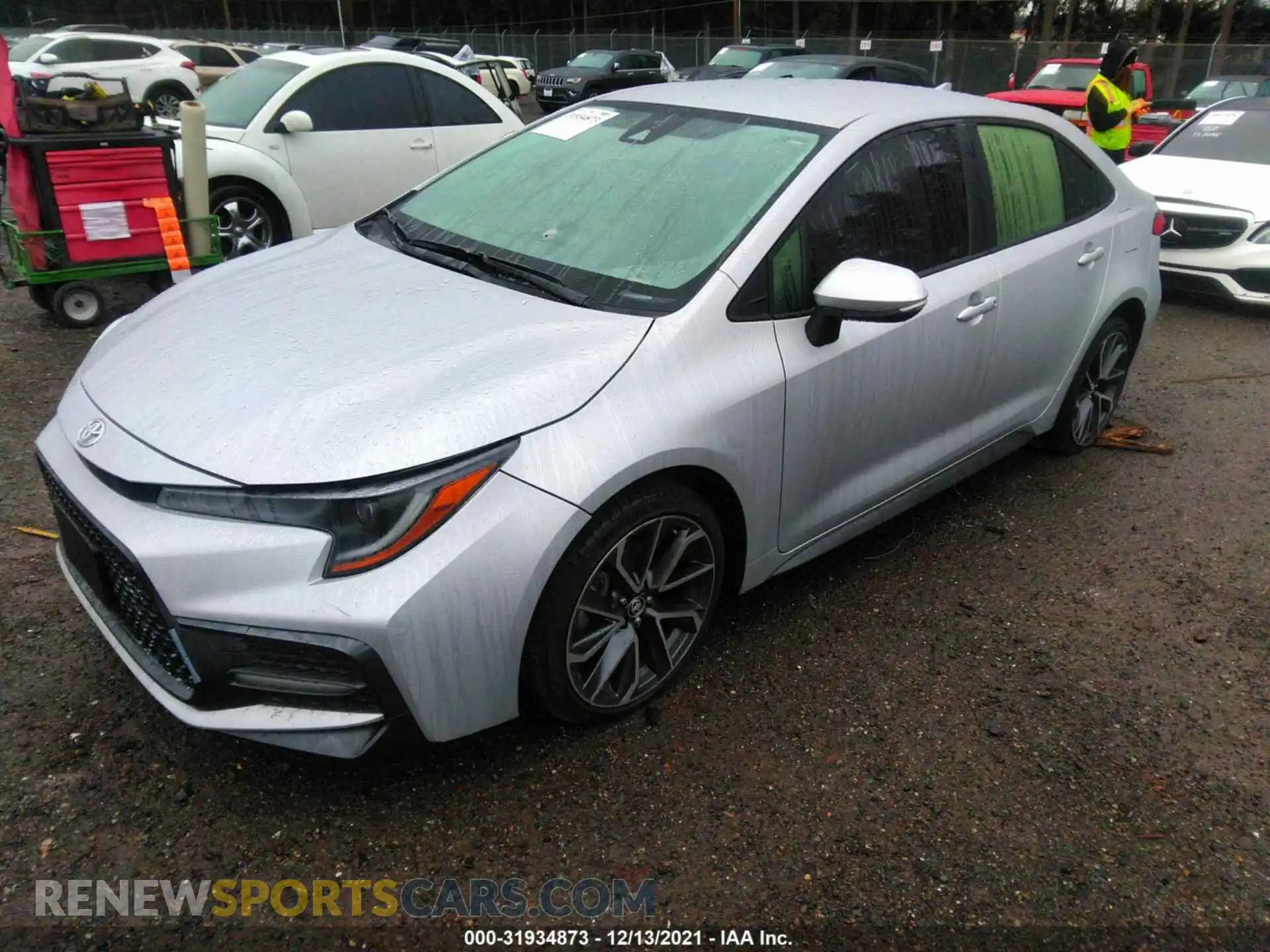 2 Photograph of a damaged car JTDS4RCE2LJ019317 TOYOTA COROLLA 2020