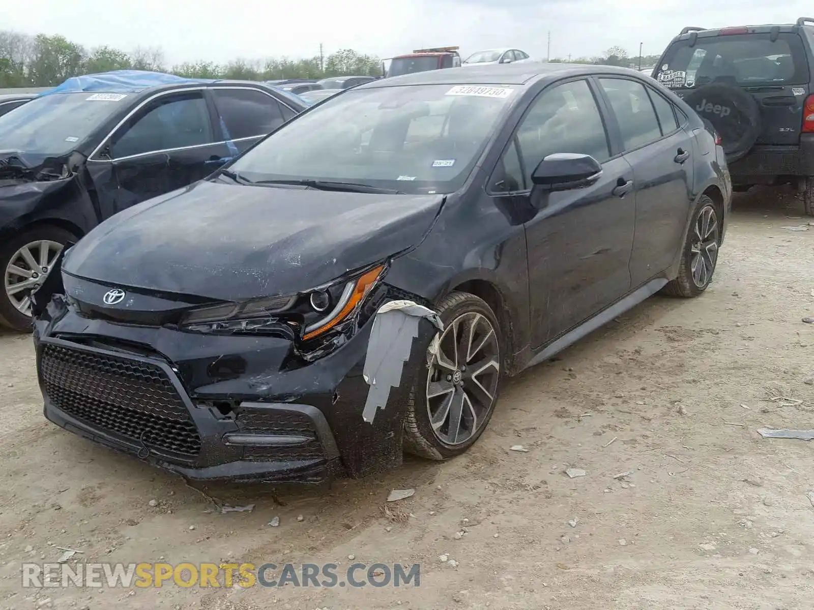 2 Photograph of a damaged car JTDS4RCE2LJ019740 TOYOTA COROLLA 2020