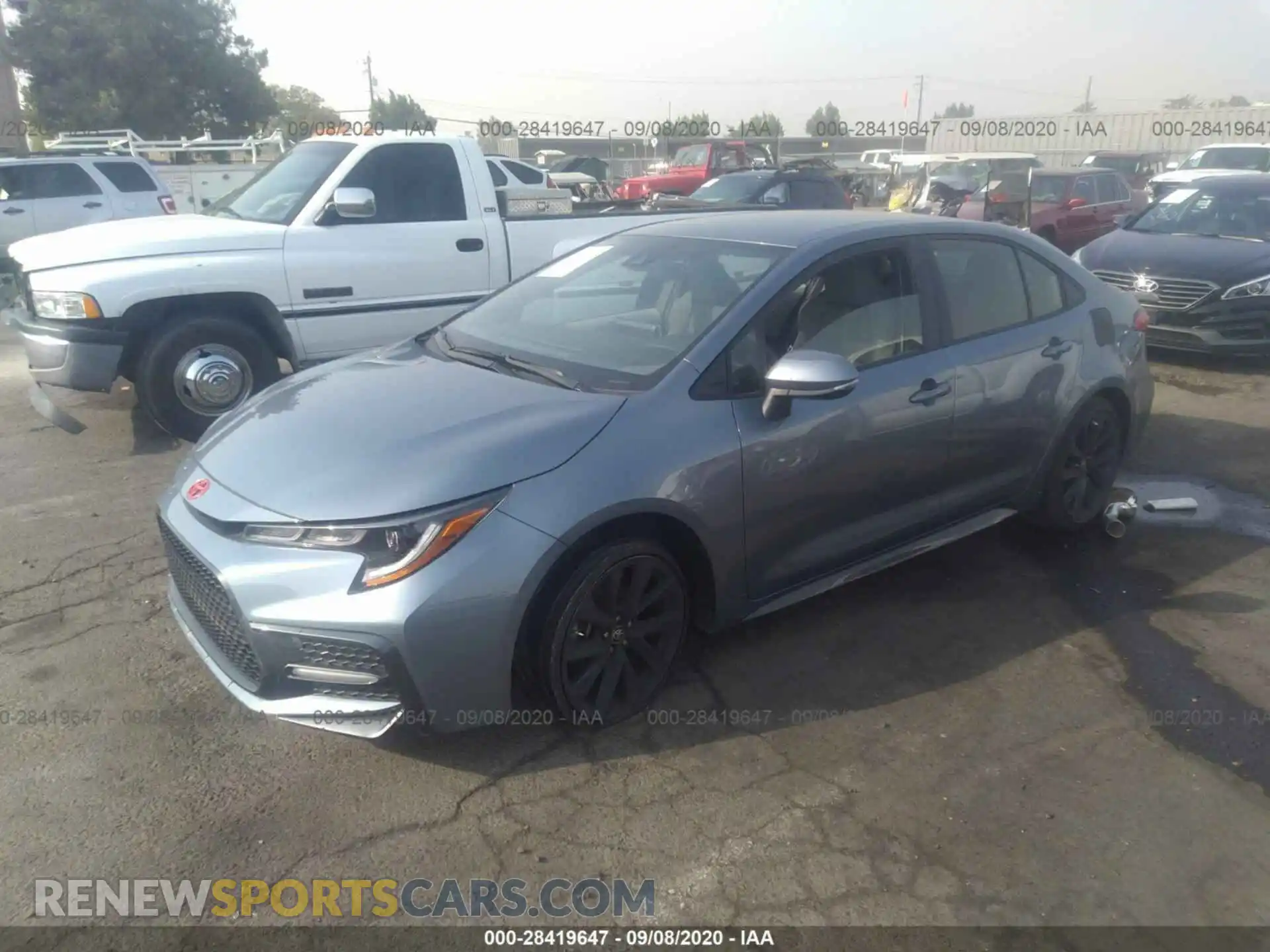 2 fotografías del automóvil dañado JTDS4RCE2LJ023741 TOYOTA COROLLA 2020