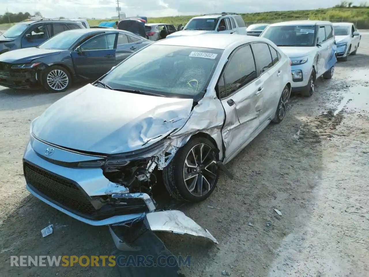 2 Фотография поврежденного автомобиля JTDS4RCE2LJ024016 TOYOTA COROLLA 2020