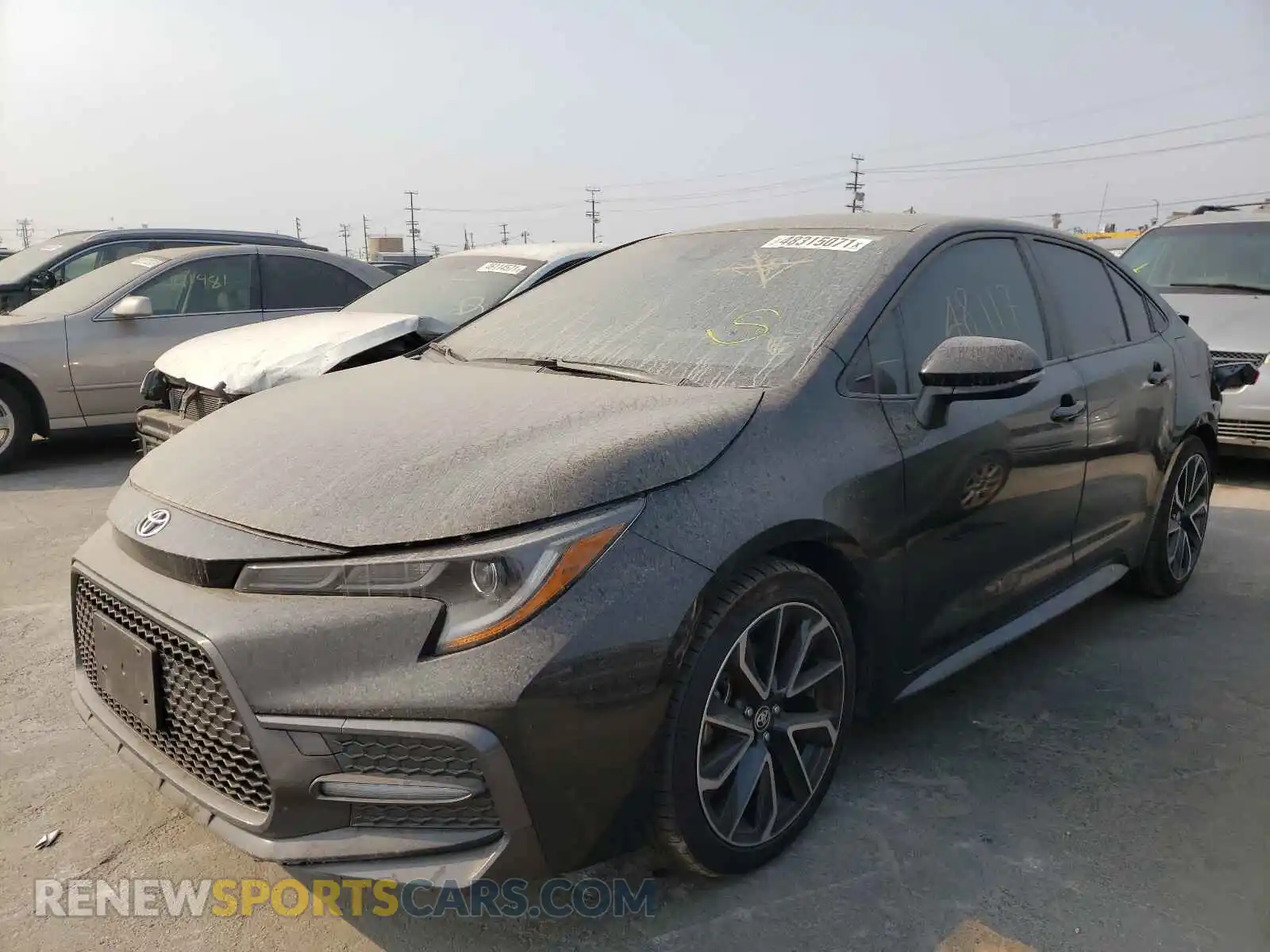 2 Photograph of a damaged car JTDS4RCE2LJ028096 TOYOTA COROLLA 2020