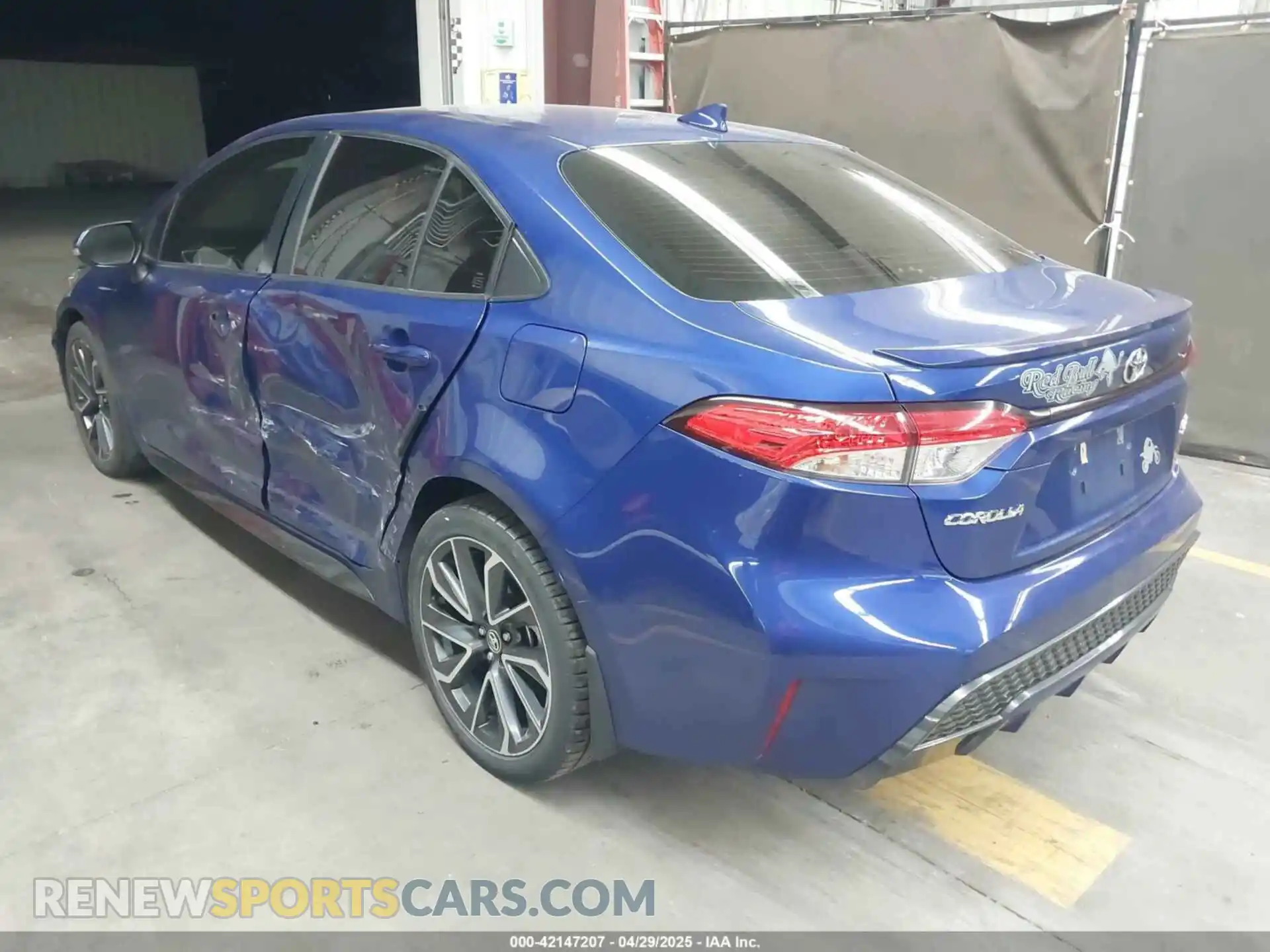 3 Photograph of a damaged car JTDS4RCE2LJ035498 TOYOTA COROLLA 2020