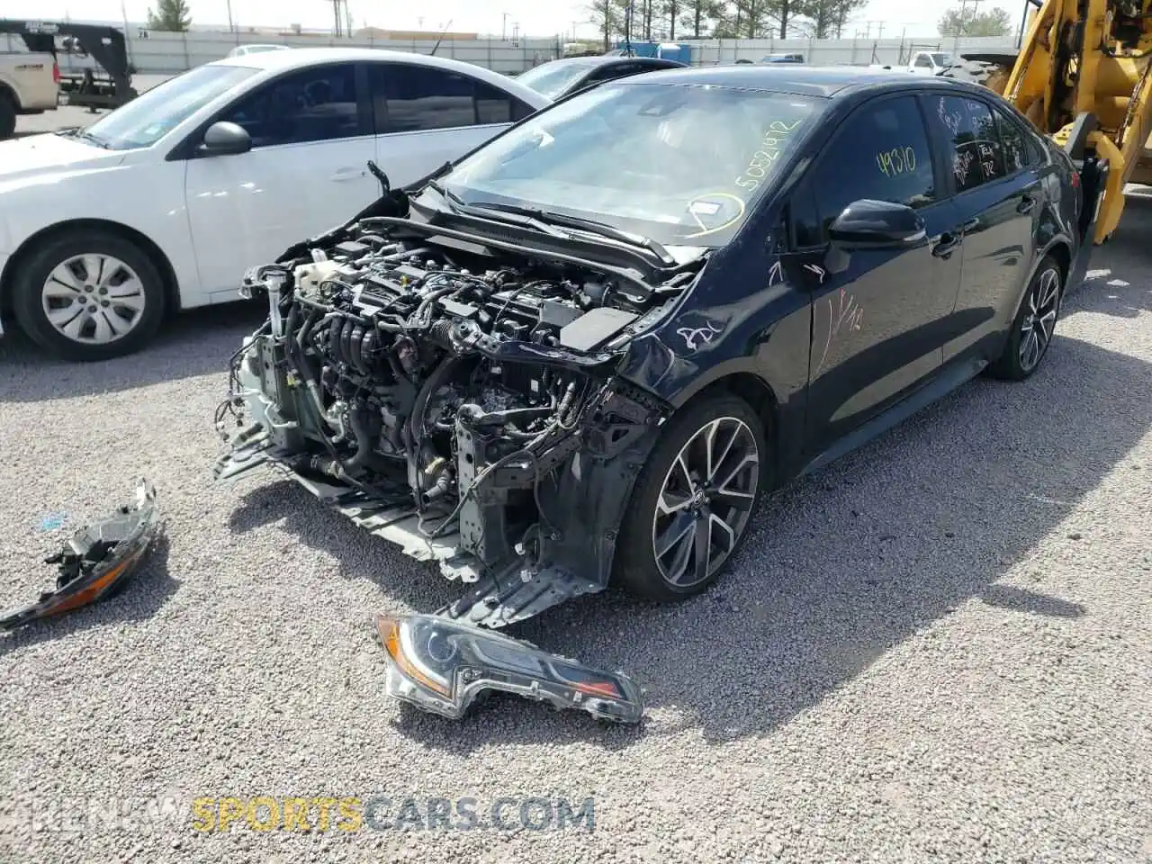 2 Photograph of a damaged car JTDS4RCE2LJ037106 TOYOTA COROLLA 2020