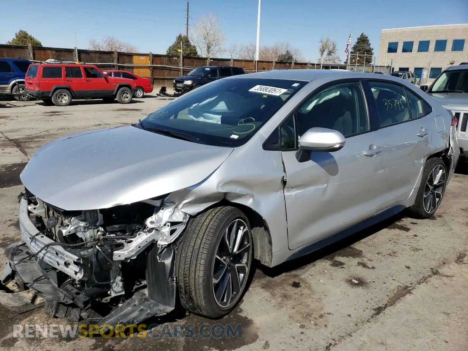 2 Photograph of a damaged car JTDS4RCE2LJ039969 TOYOTA COROLLA 2020