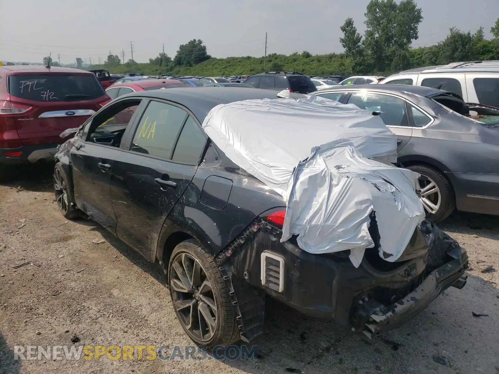 3 Photograph of a damaged car JTDS4RCE2LJ041592 TOYOTA COROLLA 2020