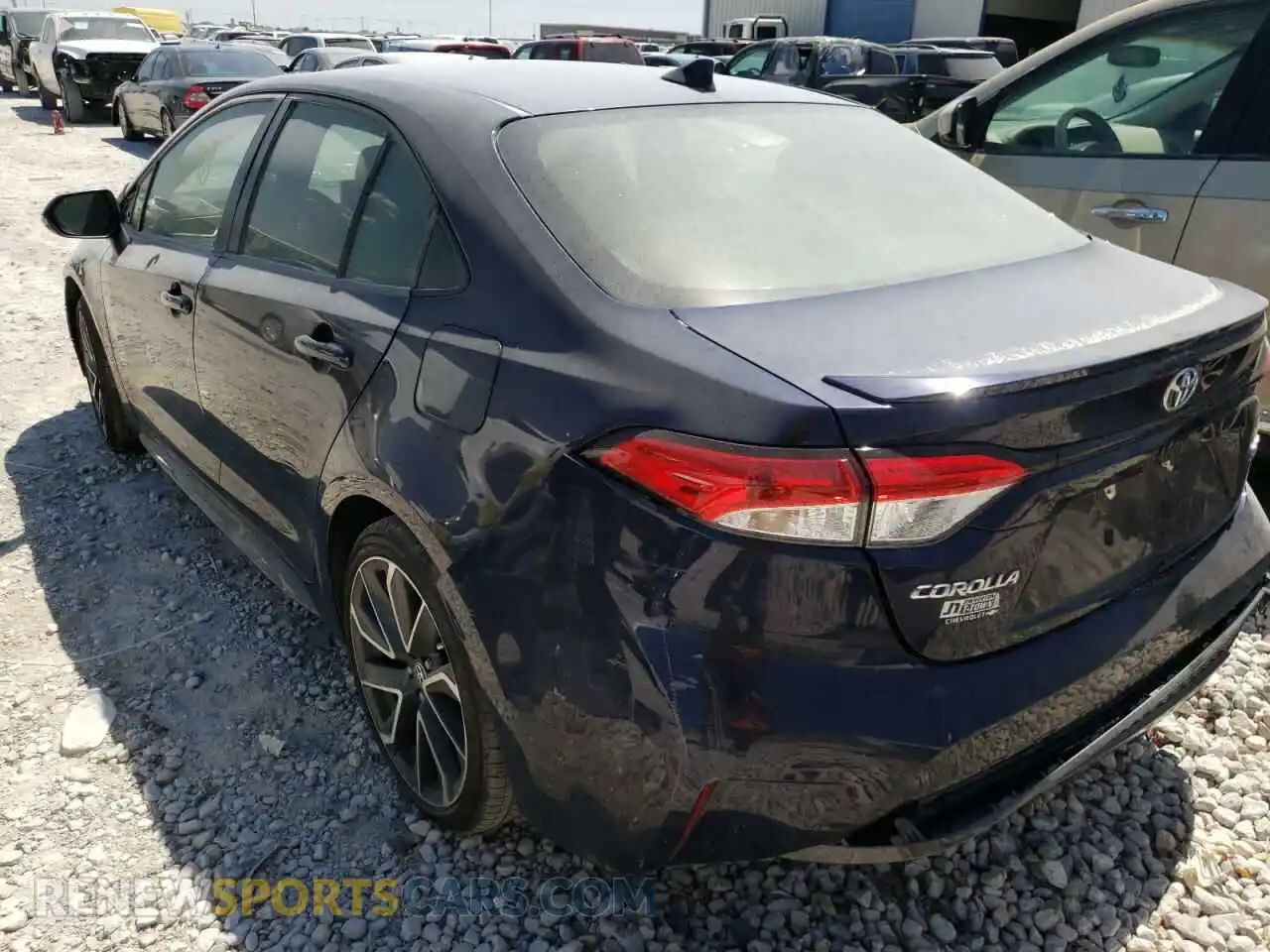 3 Photograph of a damaged car JTDS4RCE2LJ050521 TOYOTA COROLLA 2020