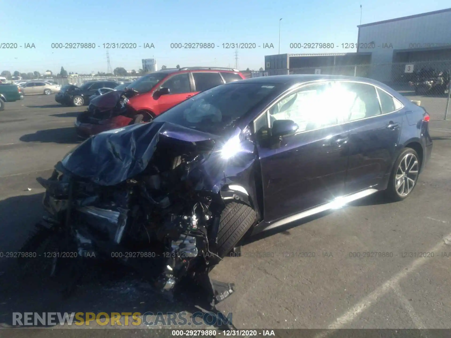 2 Photograph of a damaged car JTDS4RCE3LJ002901 TOYOTA COROLLA 2020