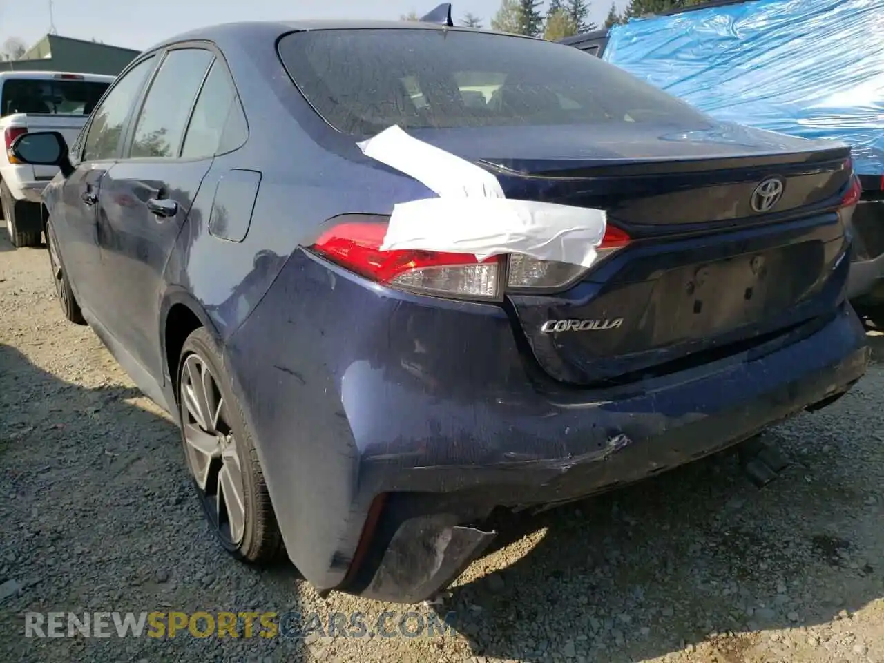3 Photograph of a damaged car JTDS4RCE3LJ012702 TOYOTA COROLLA 2020