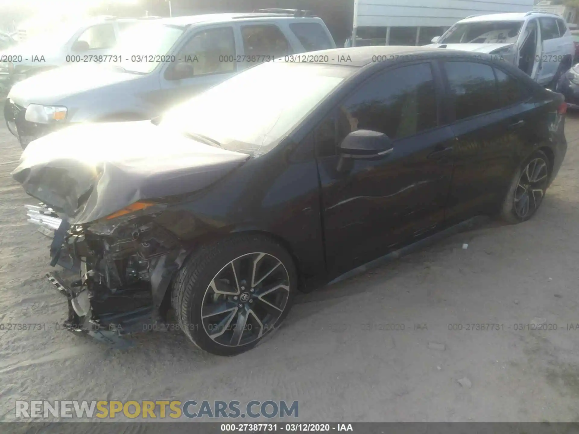 2 Photograph of a damaged car JTDS4RCE3LJ014787 TOYOTA COROLLA 2020