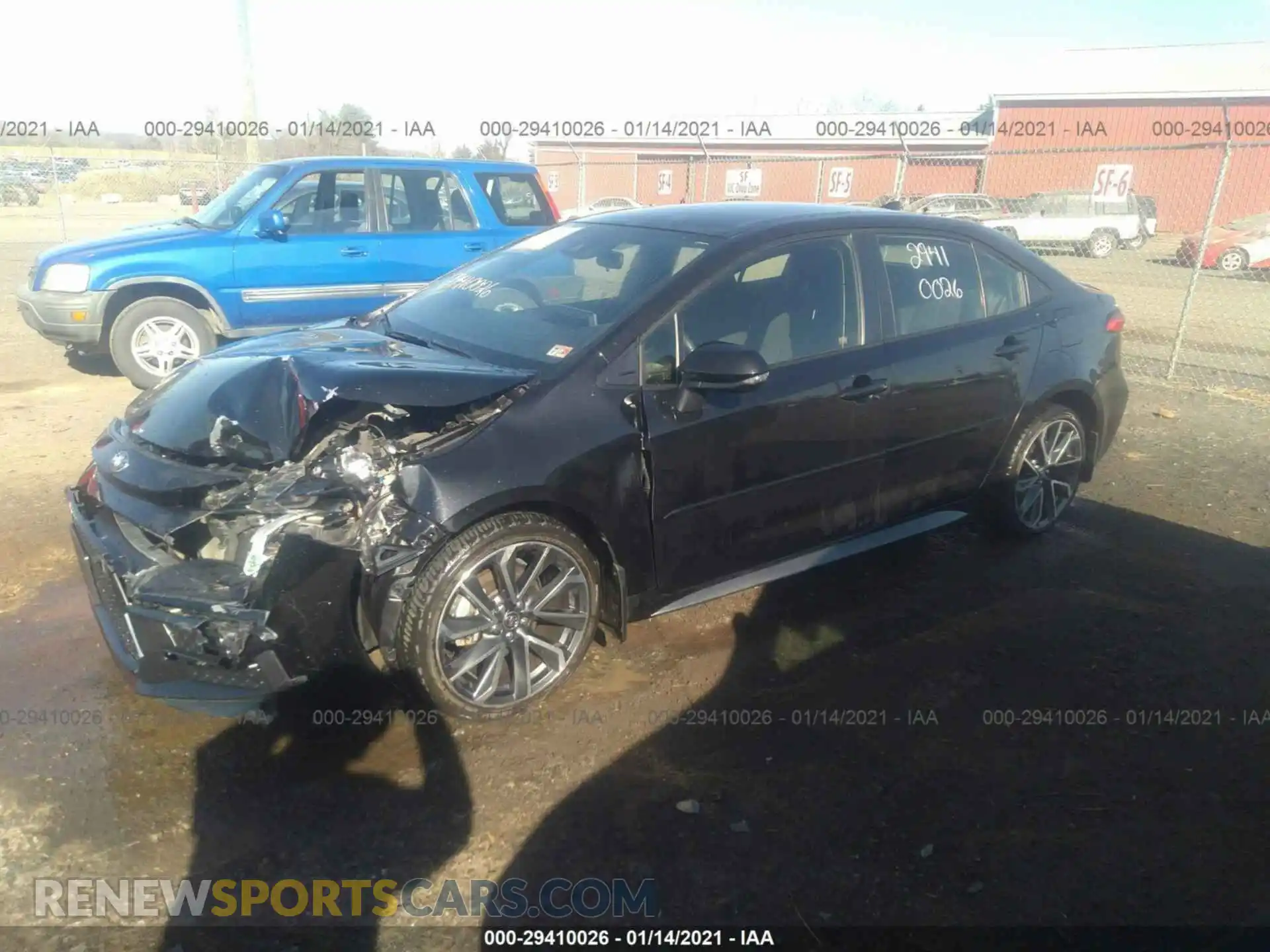 2 Photograph of a damaged car JTDS4RCE3LJ015373 TOYOTA COROLLA 2020