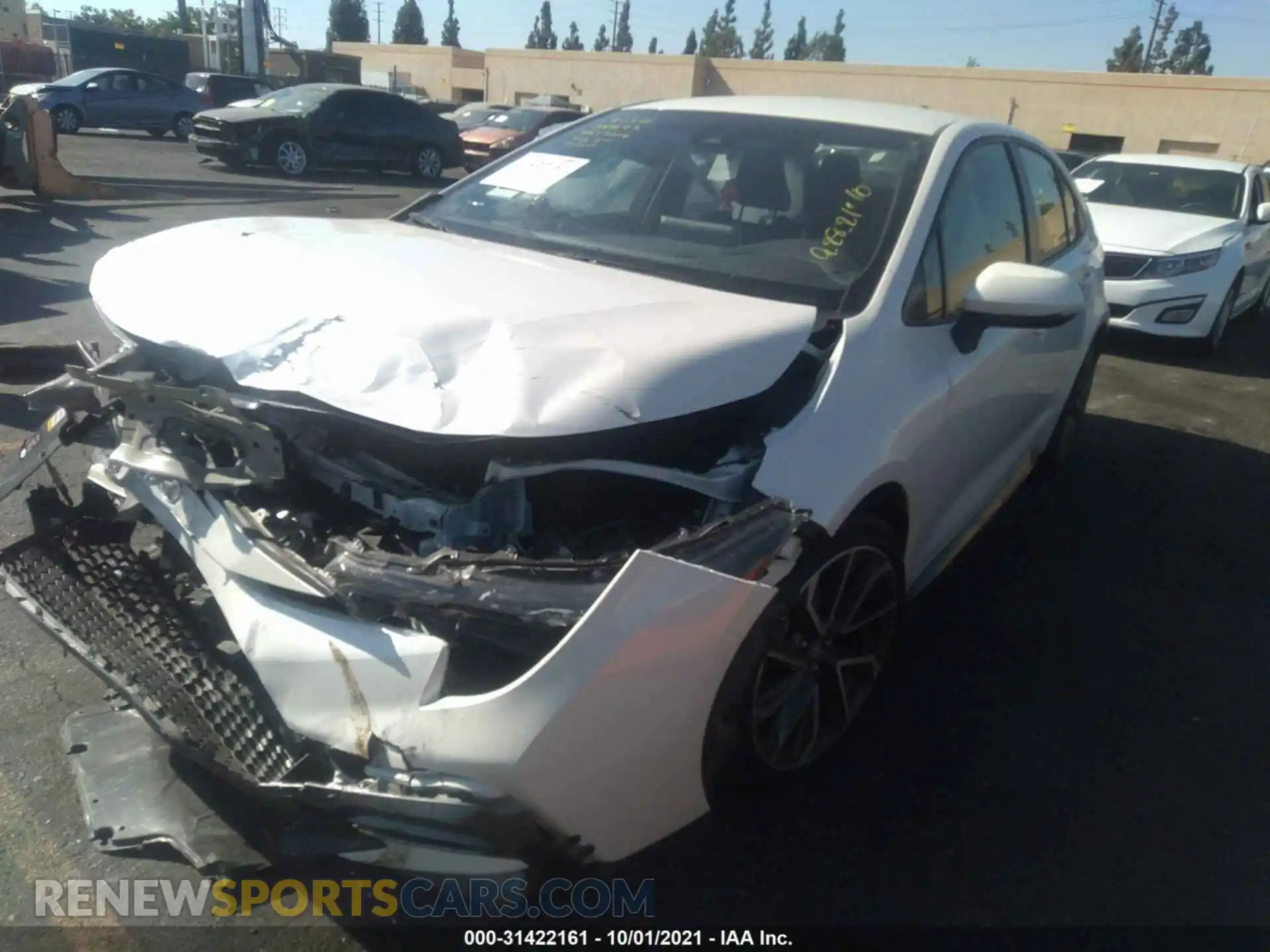 2 Photograph of a damaged car JTDS4RCE3LJ017088 TOYOTA COROLLA 2020