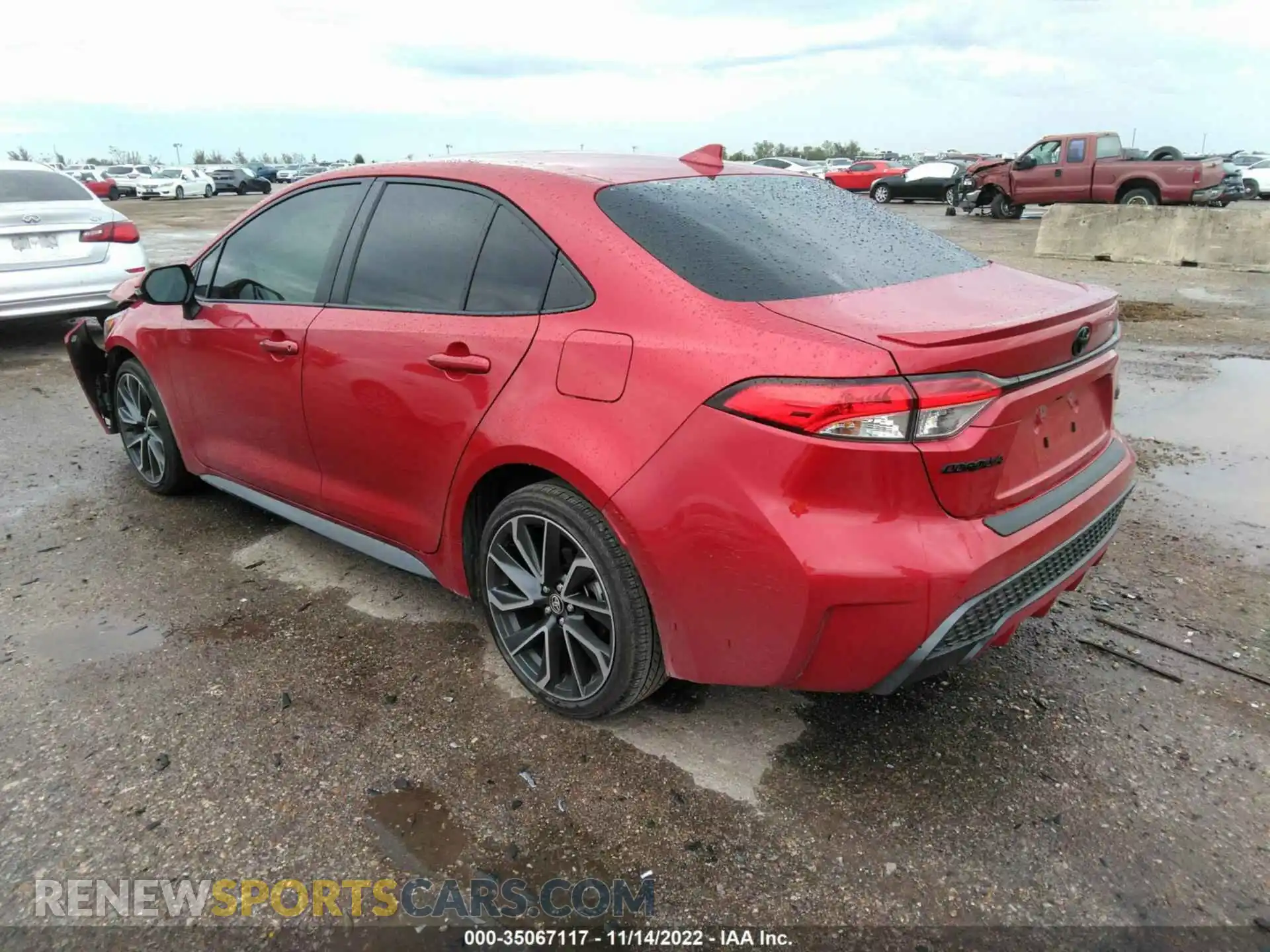 3 fotografías del automóvil dañado JTDS4RCE3LJ026647 TOYOTA COROLLA 2020