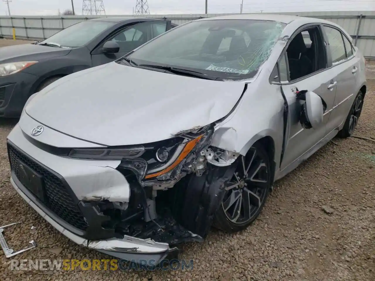 2 Photograph of a damaged car JTDS4RCE3LJ028432 TOYOTA COROLLA 2020