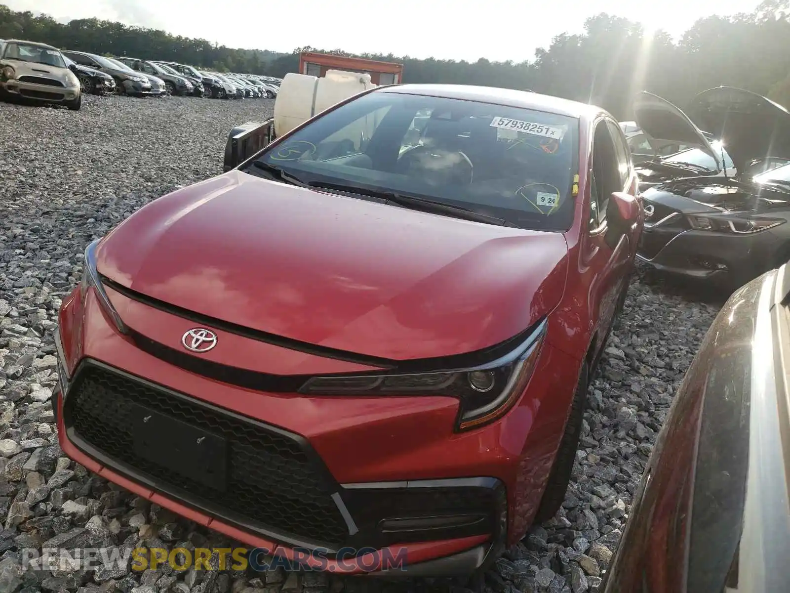2 Photograph of a damaged car JTDS4RCE3LJ033663 TOYOTA COROLLA 2020