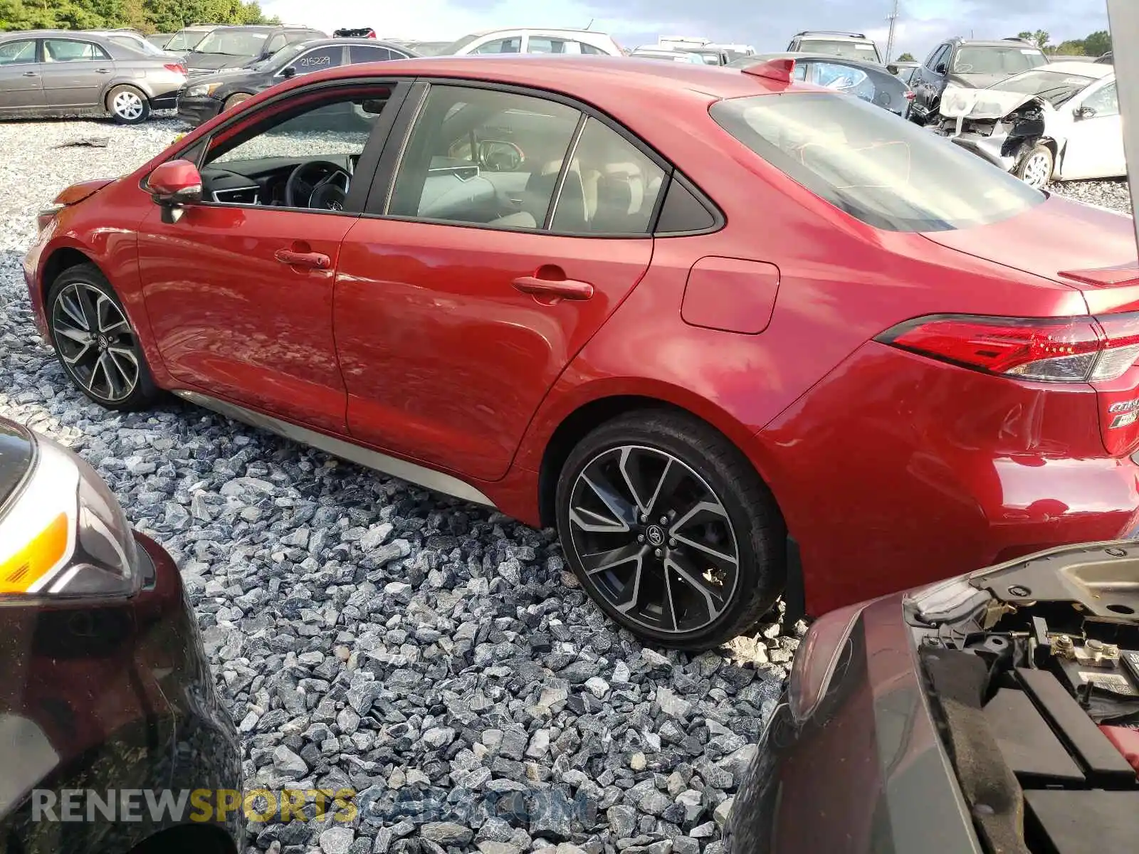 3 Photograph of a damaged car JTDS4RCE3LJ033663 TOYOTA COROLLA 2020