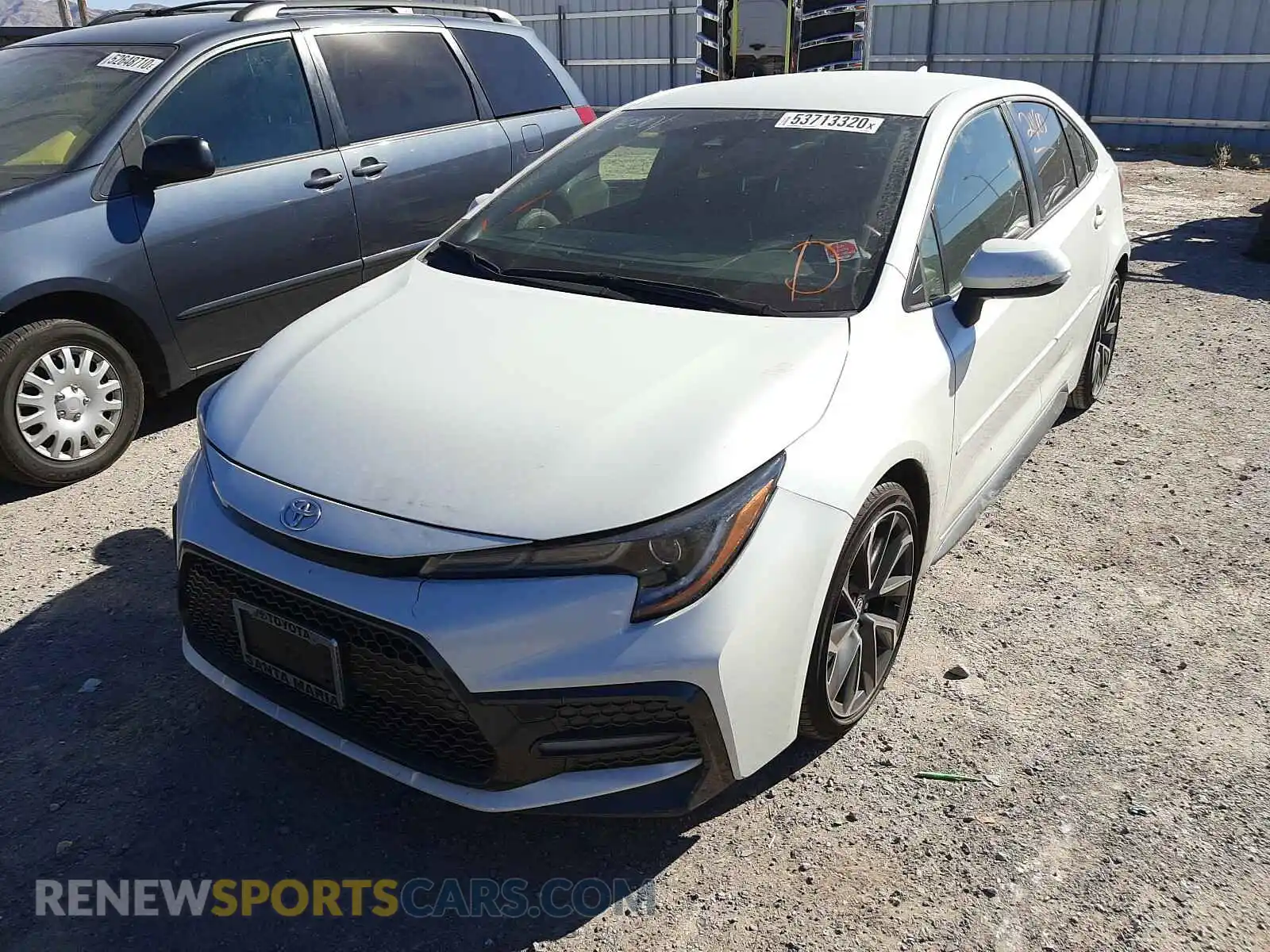 2 Photograph of a damaged car JTDS4RCE3LJ035736 TOYOTA COROLLA 2020