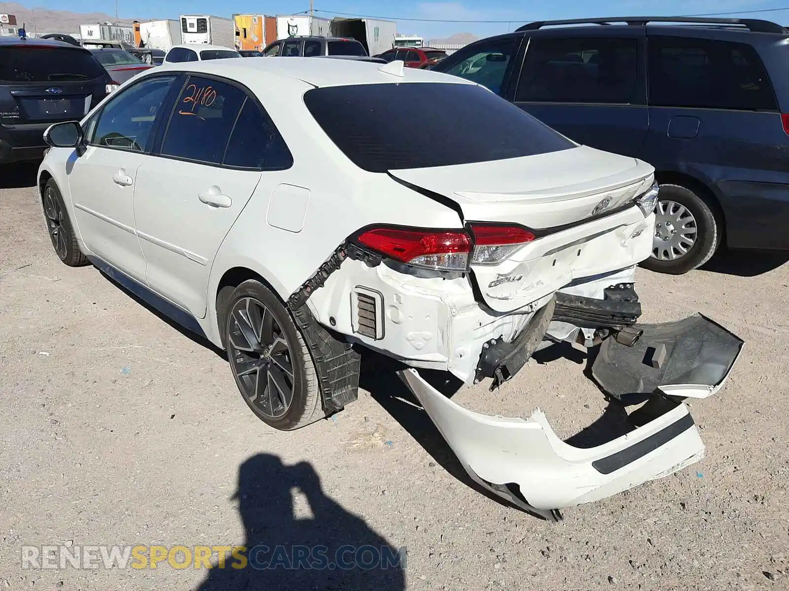 3 Photograph of a damaged car JTDS4RCE3LJ035736 TOYOTA COROLLA 2020