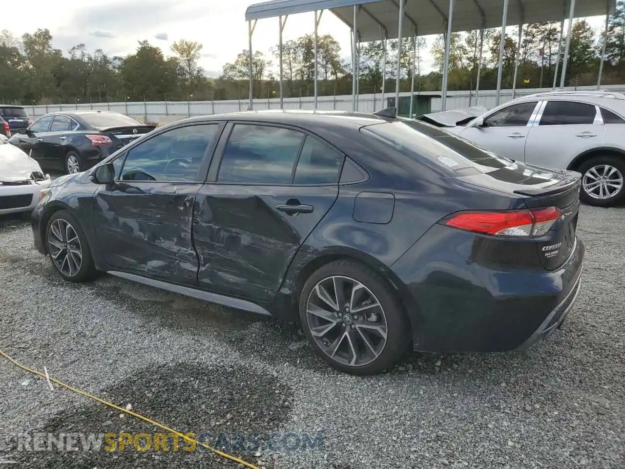 2 fotografías del automóvil dañado JTDS4RCE3LJ035963 TOYOTA COROLLA 2020