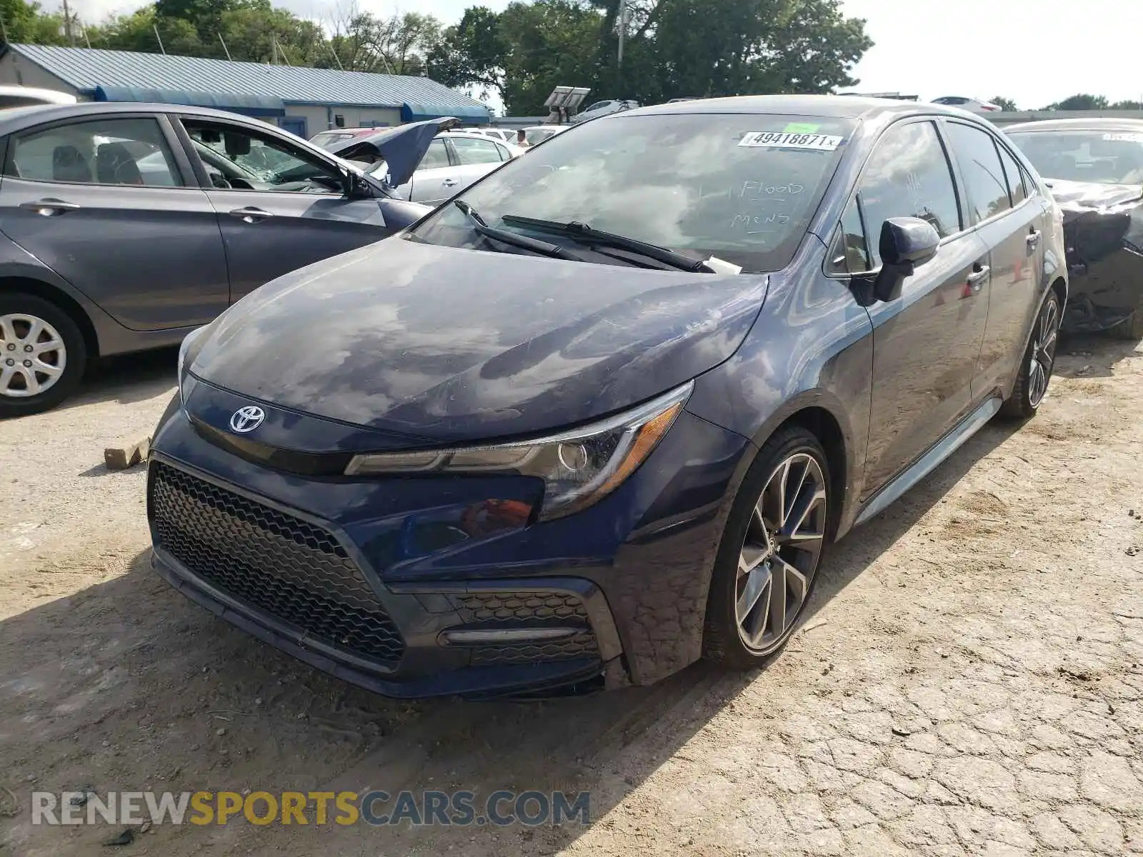 2 Photograph of a damaged car JTDS4RCE3LJ037745 TOYOTA COROLLA 2020