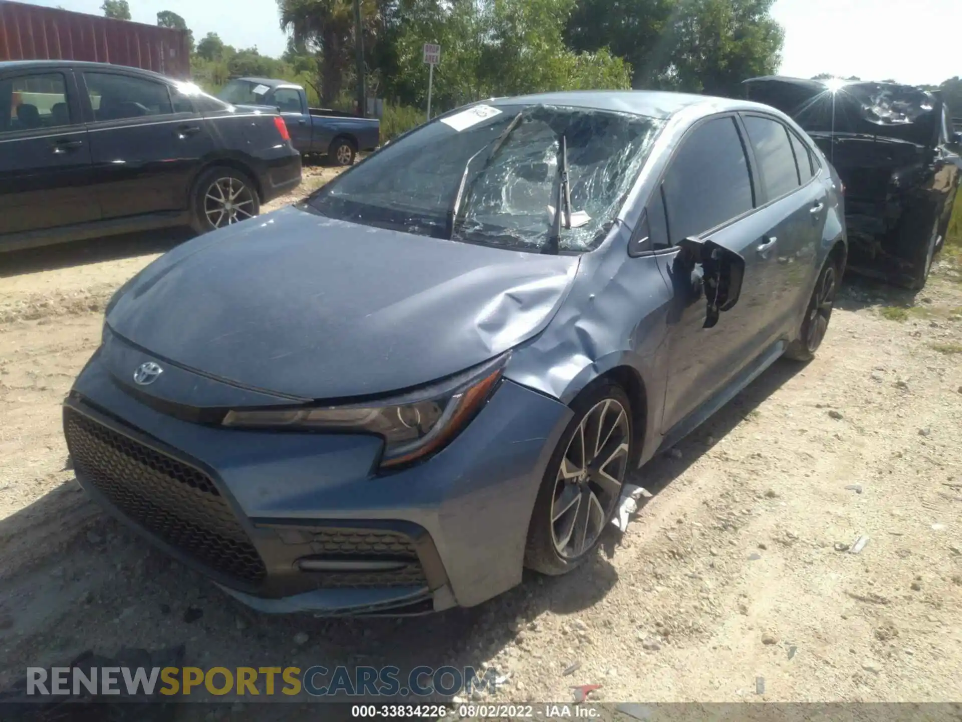 2 fotografías del automóvil dañado JTDS4RCE3LJ046512 TOYOTA COROLLA 2020