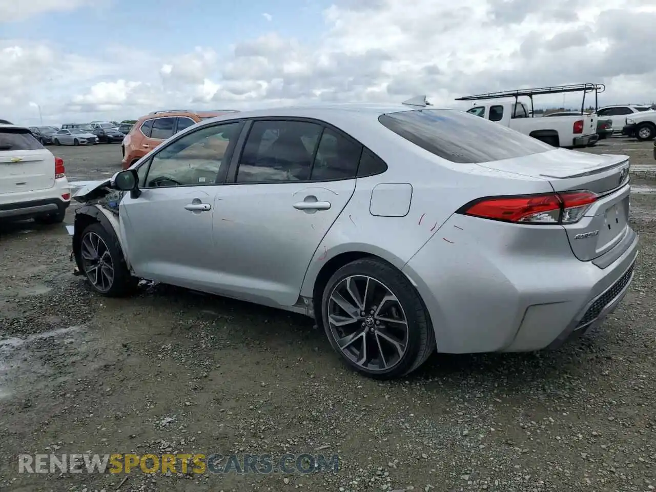 2 fotografías del automóvil dañado JTDS4RCE4LJ006603 TOYOTA COROLLA 2020