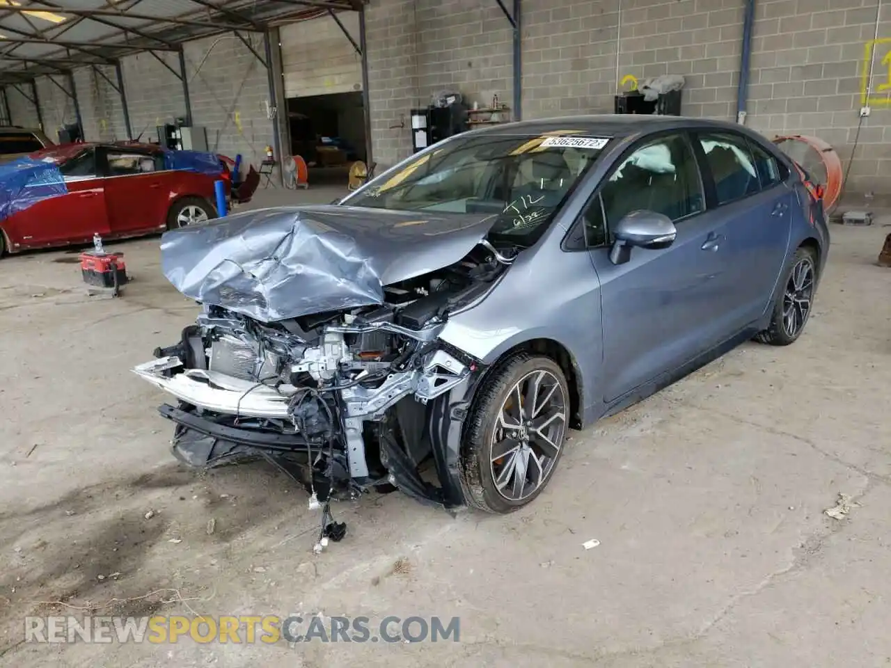 2 Photograph of a damaged car JTDS4RCE4LJ012076 TOYOTA COROLLA 2020
