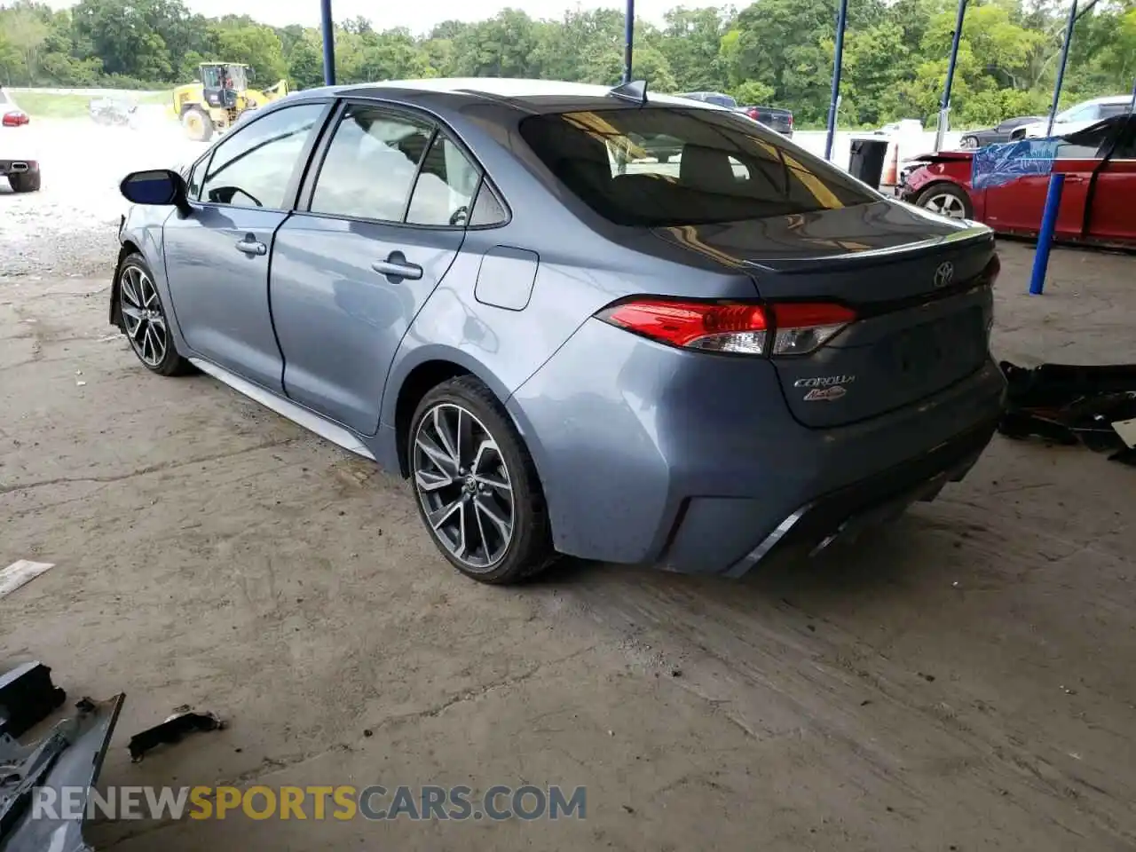 3 Photograph of a damaged car JTDS4RCE4LJ012076 TOYOTA COROLLA 2020