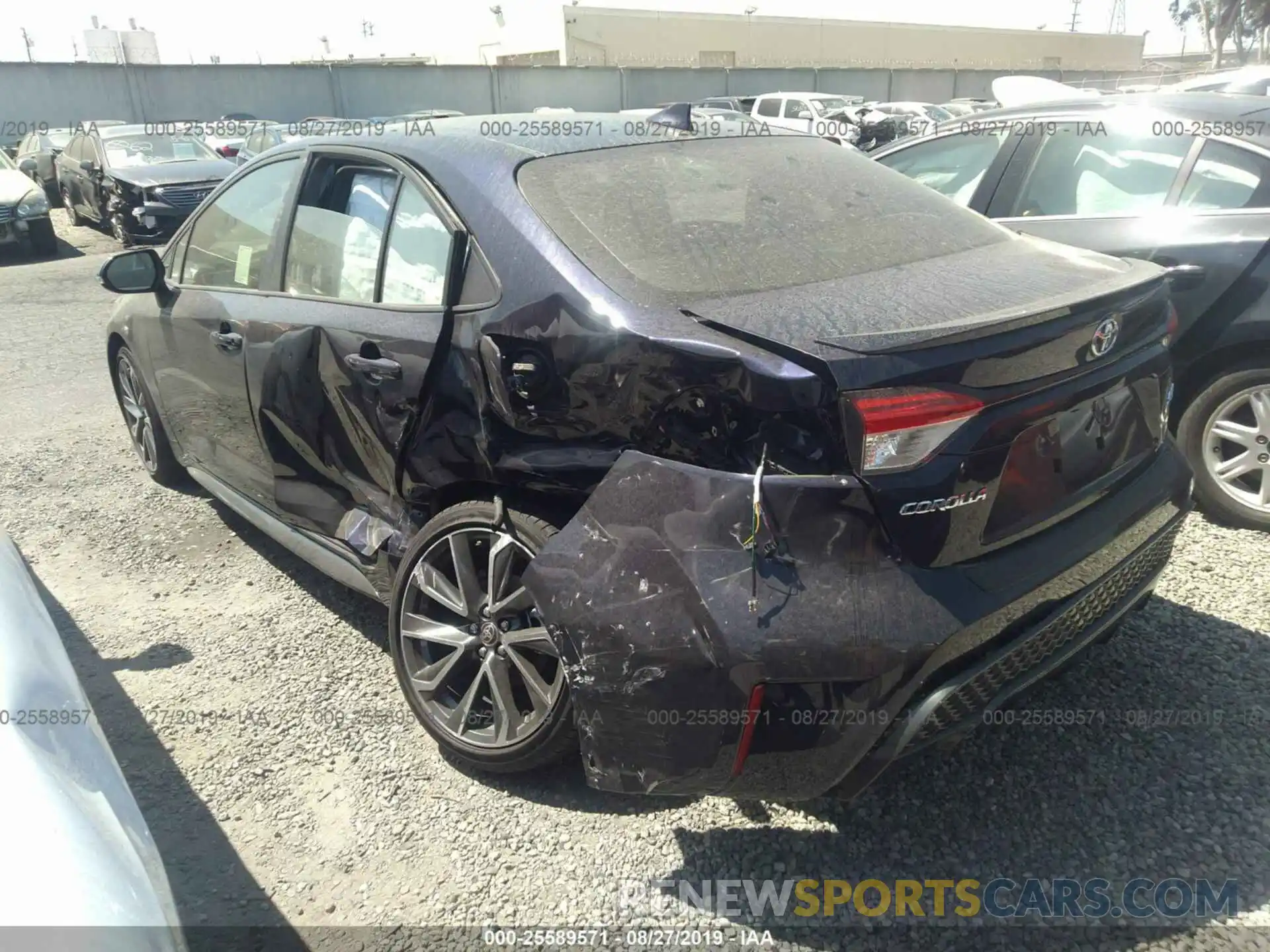 3 Photograph of a damaged car JTDS4RCE4LJ015270 TOYOTA COROLLA 2020