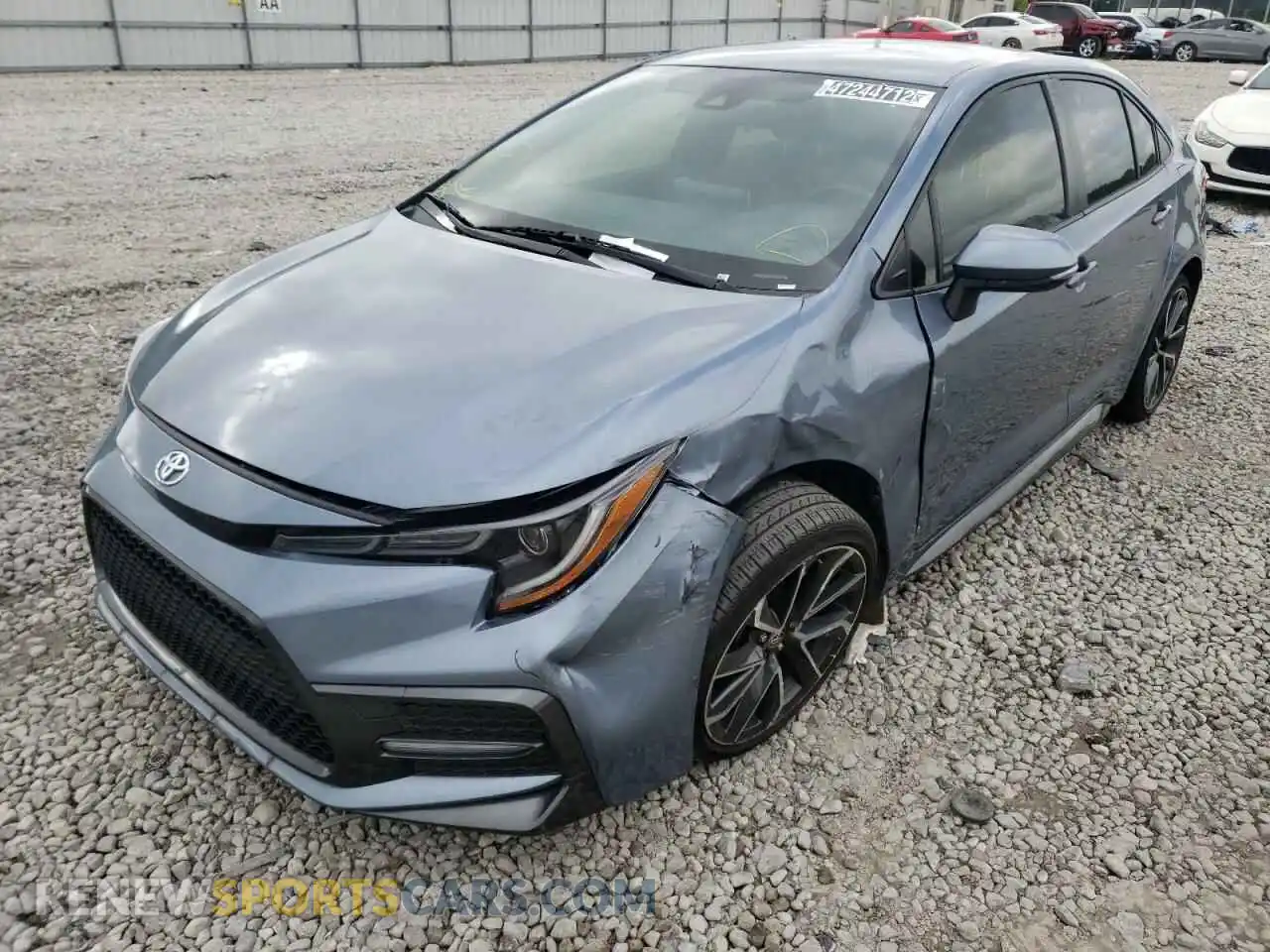 2 fotografías del automóvil dañado JTDS4RCE4LJ025619 TOYOTA COROLLA 2020