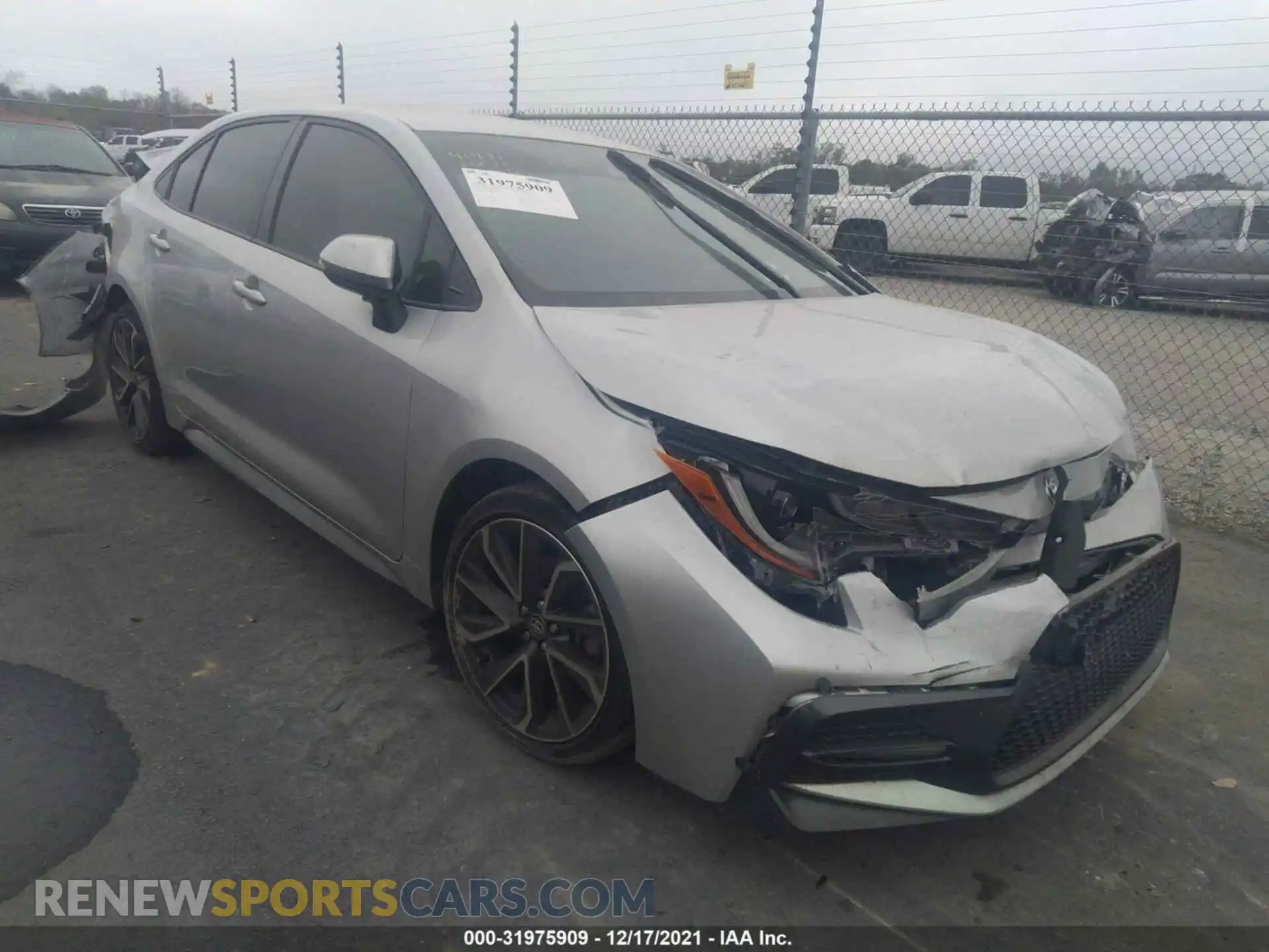 1 Photograph of a damaged car JTDS4RCE4LJ031663 TOYOTA COROLLA 2020