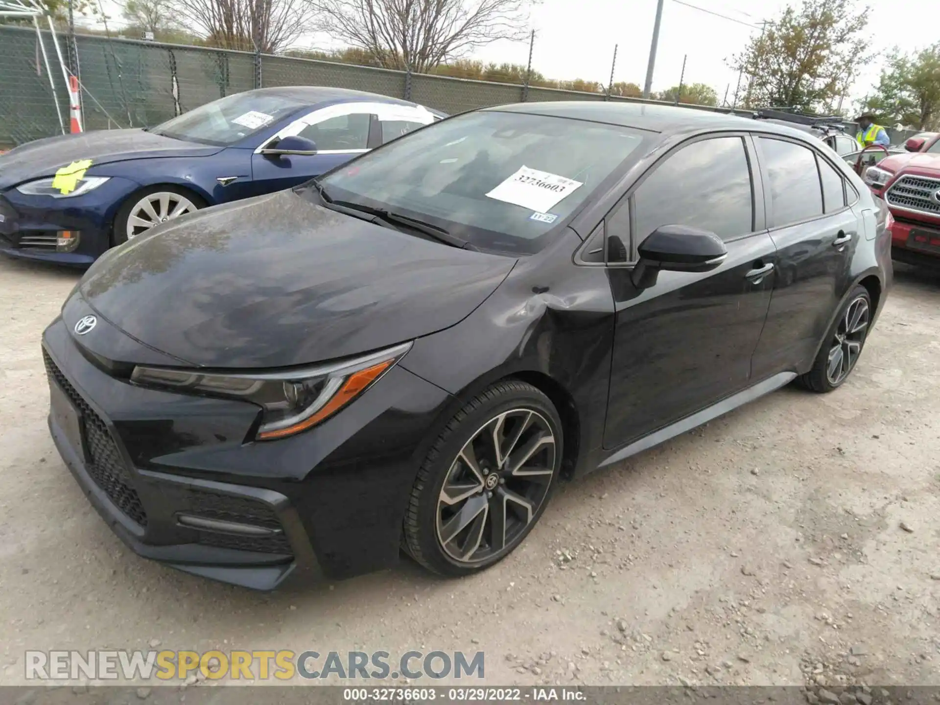2 fotografías del automóvil dañado JTDS4RCE4LJ033512 TOYOTA COROLLA 2020